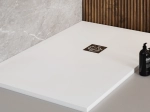 Receveur de douche en forme de trapèze, en fabrication sur mesure, largeur 60 à 210 cm X 60 à 100 cm, résine pleine masse PN24 de couleurs, LIVRAISON RAPIDE, OFFERTE